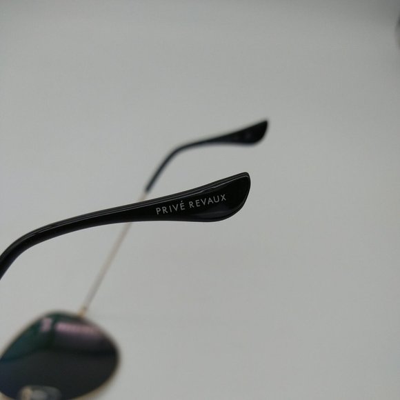 Prive Revaux Mens The Commando Aviator Sunglasses Gold Pink One Size New - Picture 7 of 10